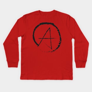 A is for Anarchy Kids Long Sleeve T-Shirt